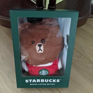 Asia Exclusive Line Brown Bear Starbucks Plush (box slightly damaged)